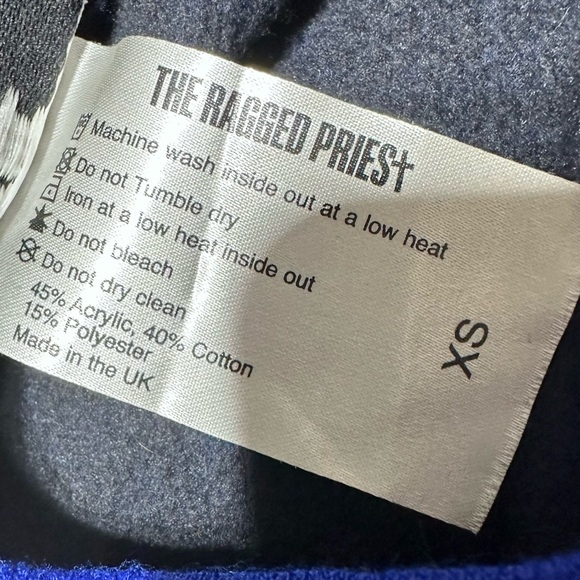 The Ragged Priest Cropped Pullover Boxy Black Sweatshirt Women’s Size XS - Picture 11 of 11